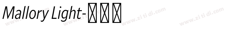 Mallory Light字体转换 Mallory Light字体转换